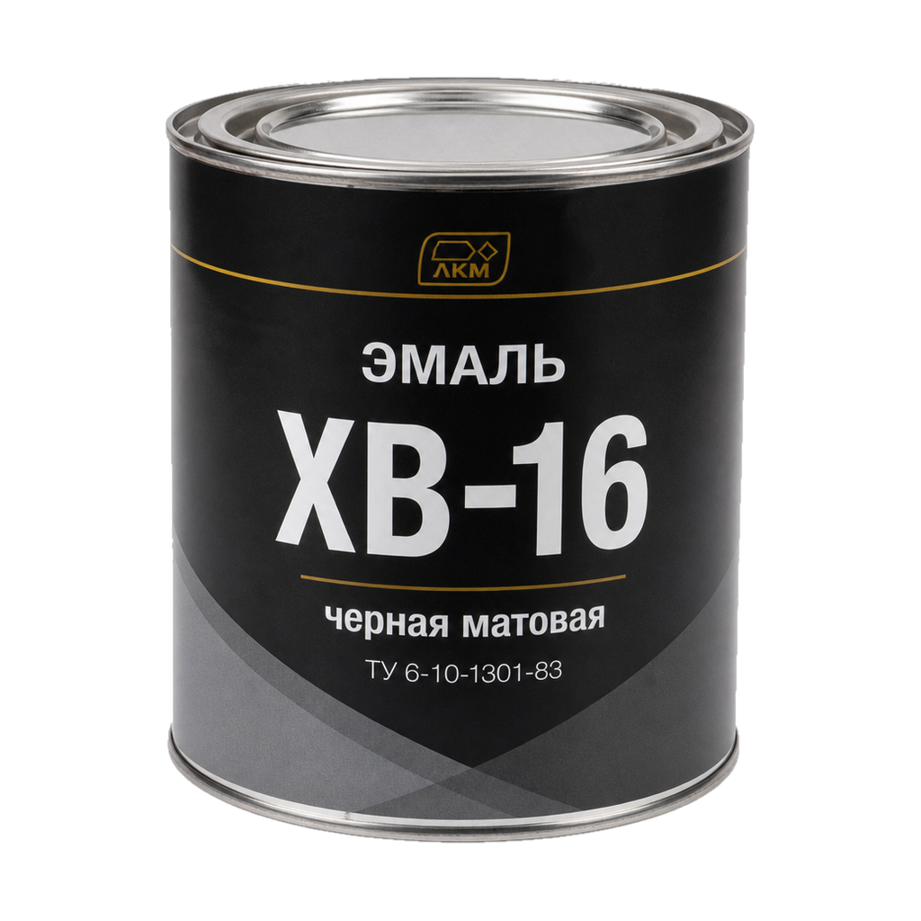 Эмаль ХВ-16 черная матовая ТУ 6-10-1301-83