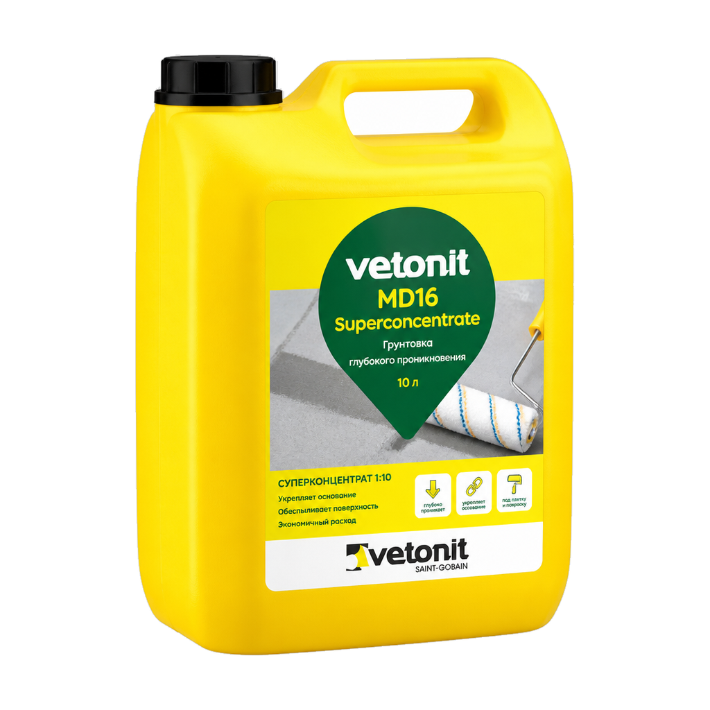 Грунт Vetonit MD16 Superconcentrate 10 л концентрат 1:10