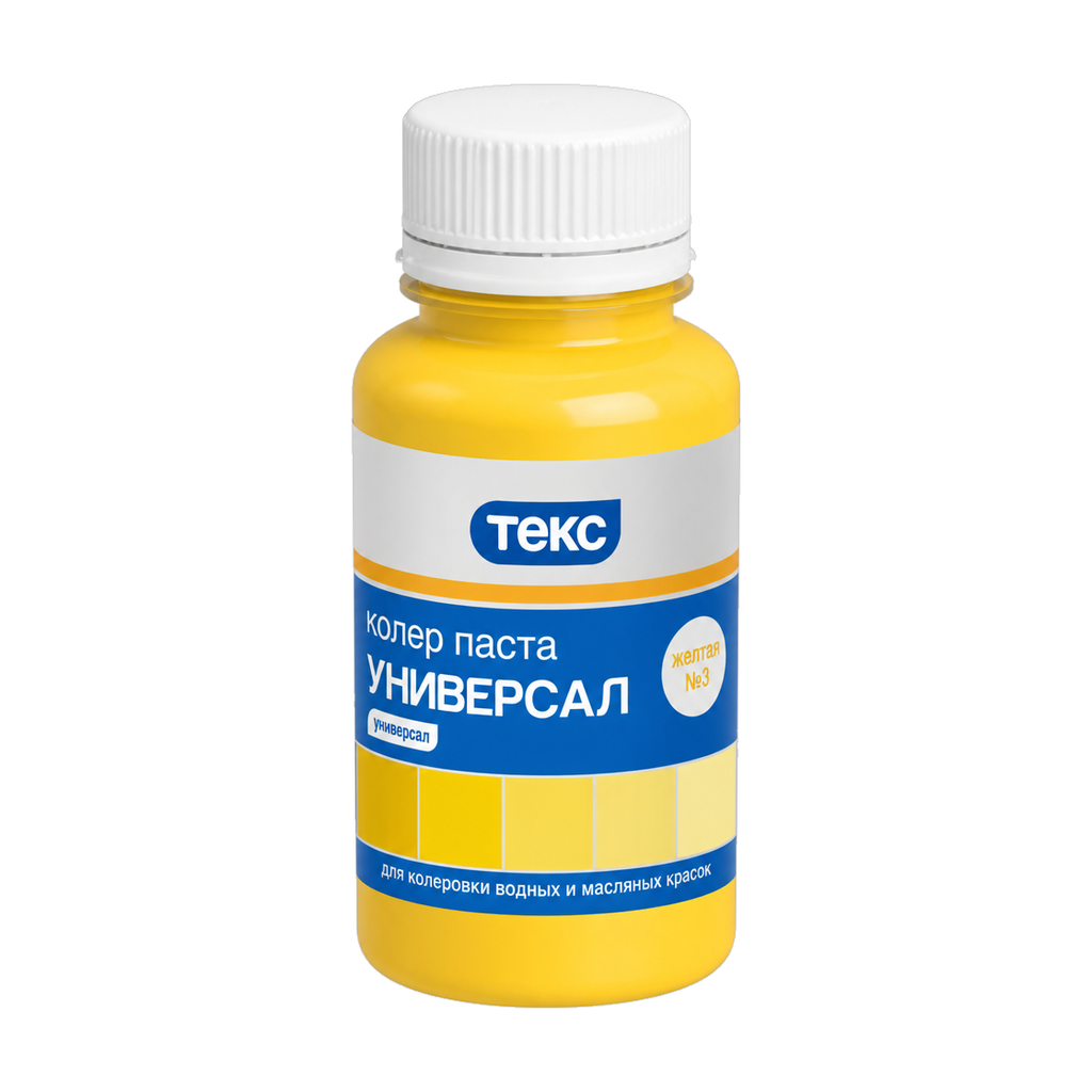 Колер паста Текс Универсал желтая №3 0,1 л