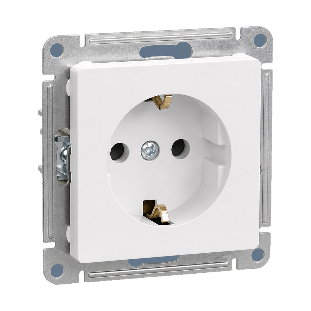 Розетка Systeme Electric AtlasDesign встраиваемая белая (ATN000143)