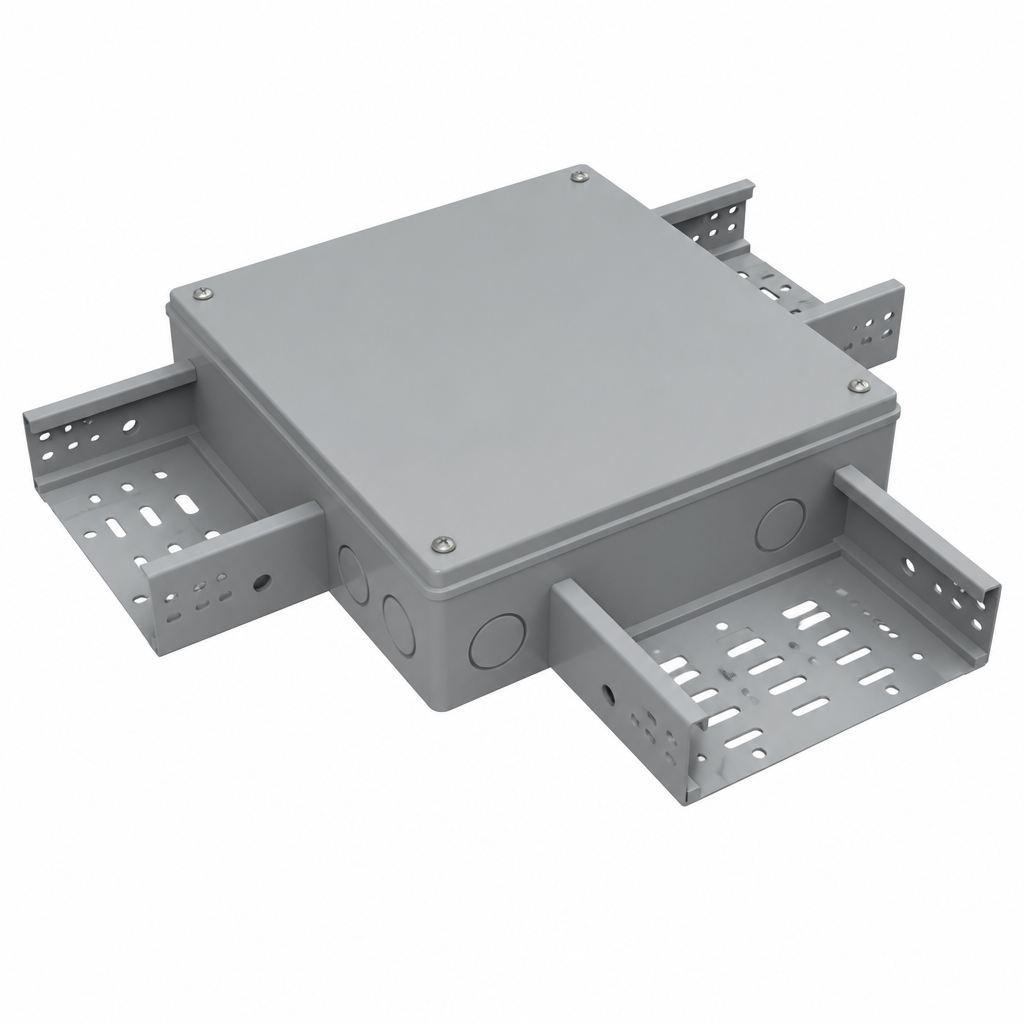 Коробка ответвительная алюминиевая окрашенная,IP66, RAL9006, 90х90х53мм